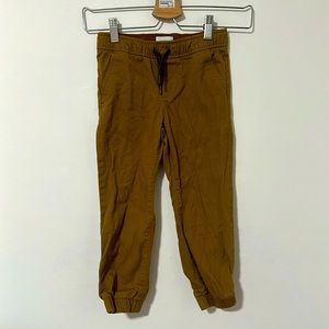 Kids pants size XS/size 5 brown pants tie waist